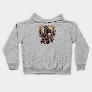 dragon and rose Kids Hoodie